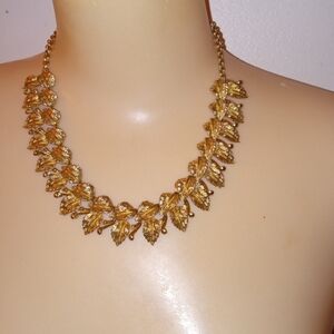 Gold Leaf Design Necklace